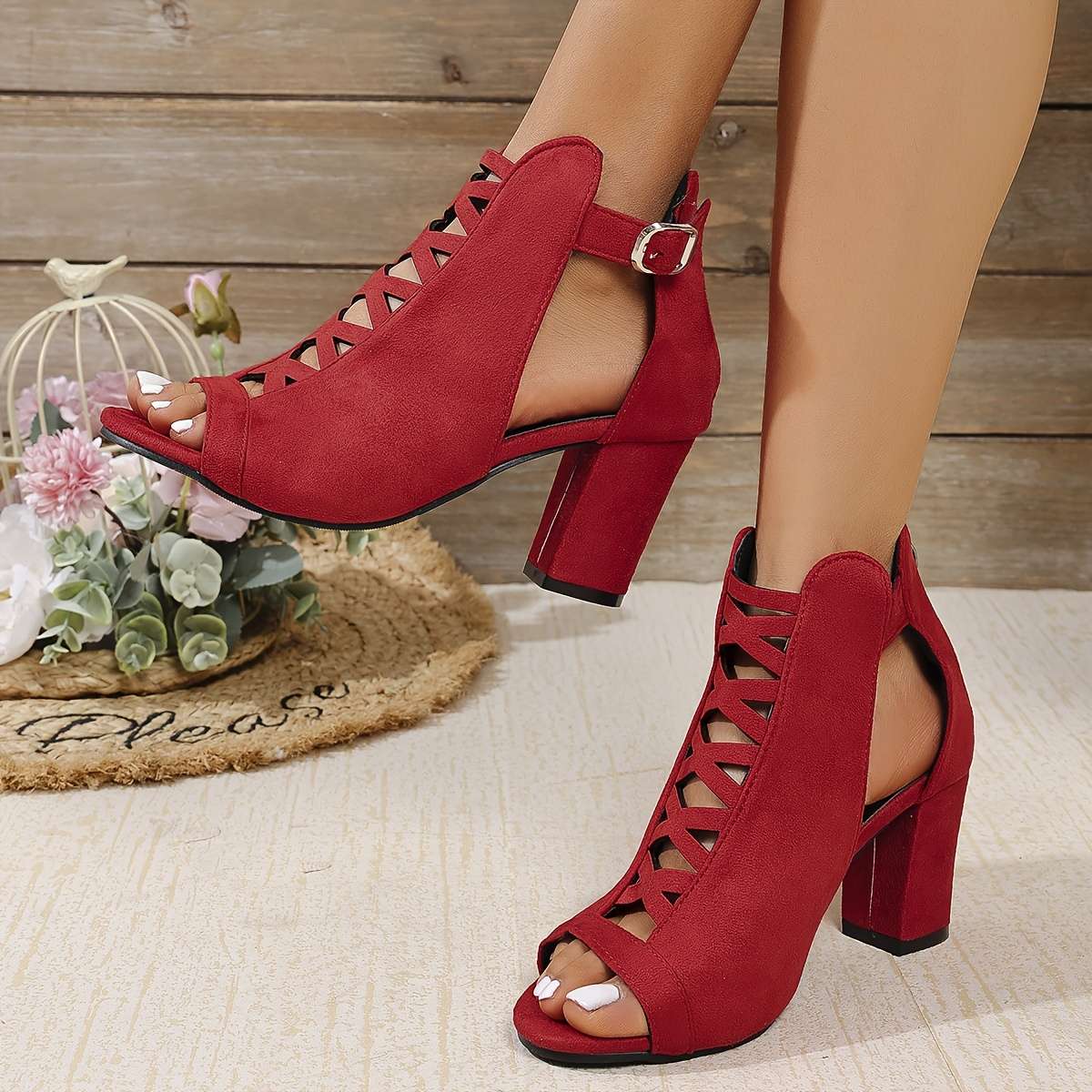 Women S High Heels Color Red Sizeuk 4