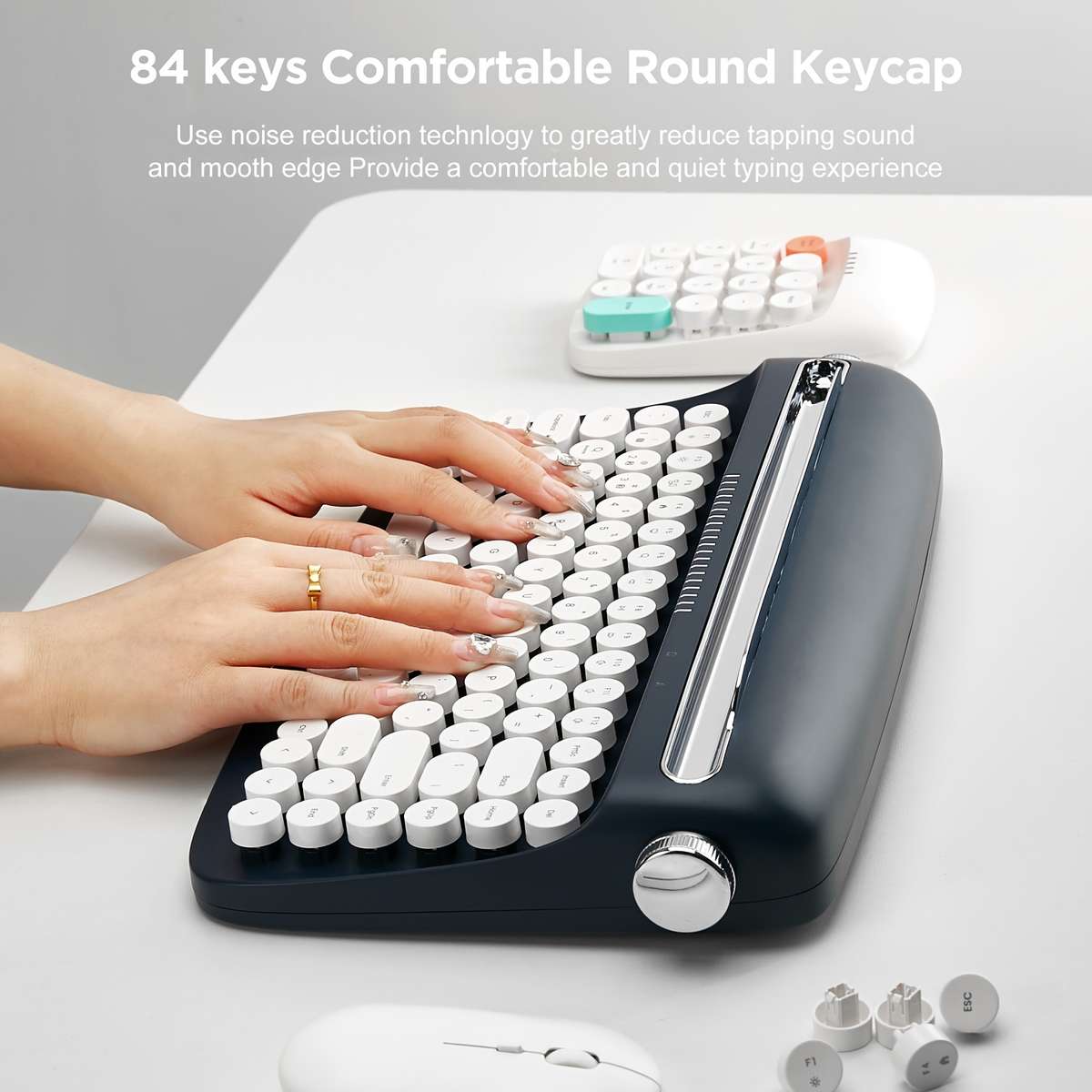 YUNZII B303 Blue Wireless Keyboard