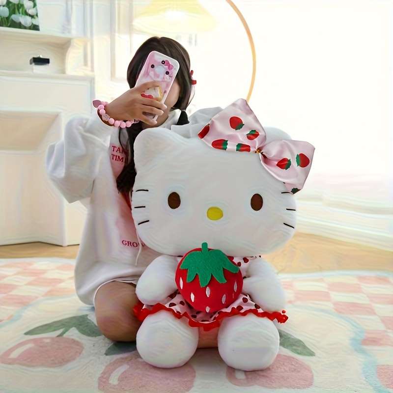 Plush Toyss color Strawberry Hello Kitty