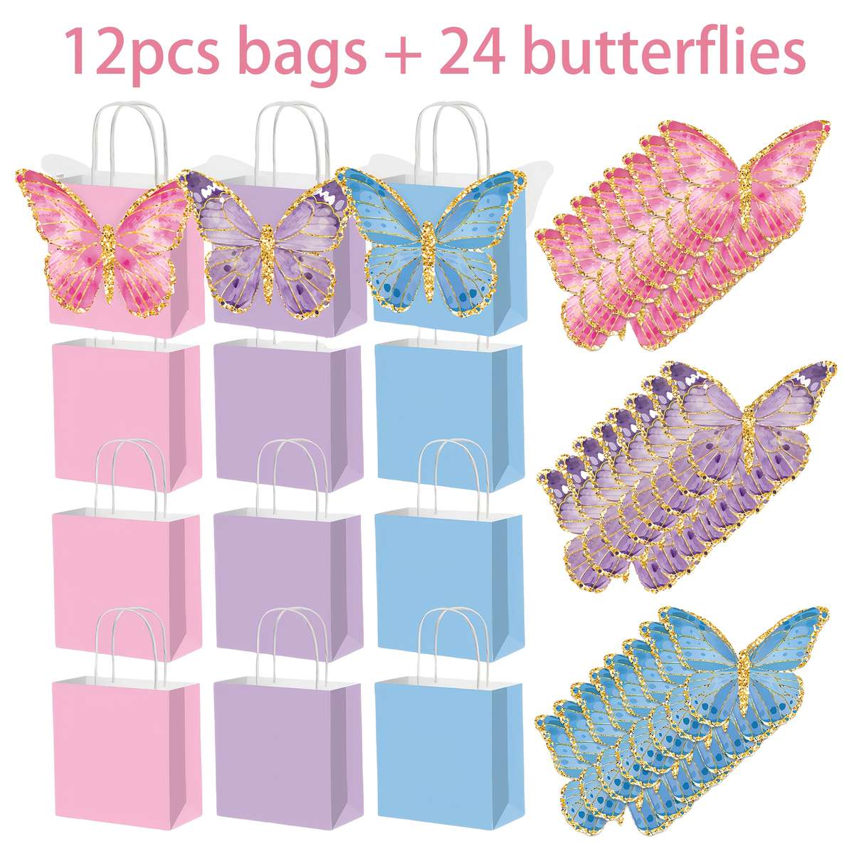 Gift Bags Quantity 36Pcs Mixed