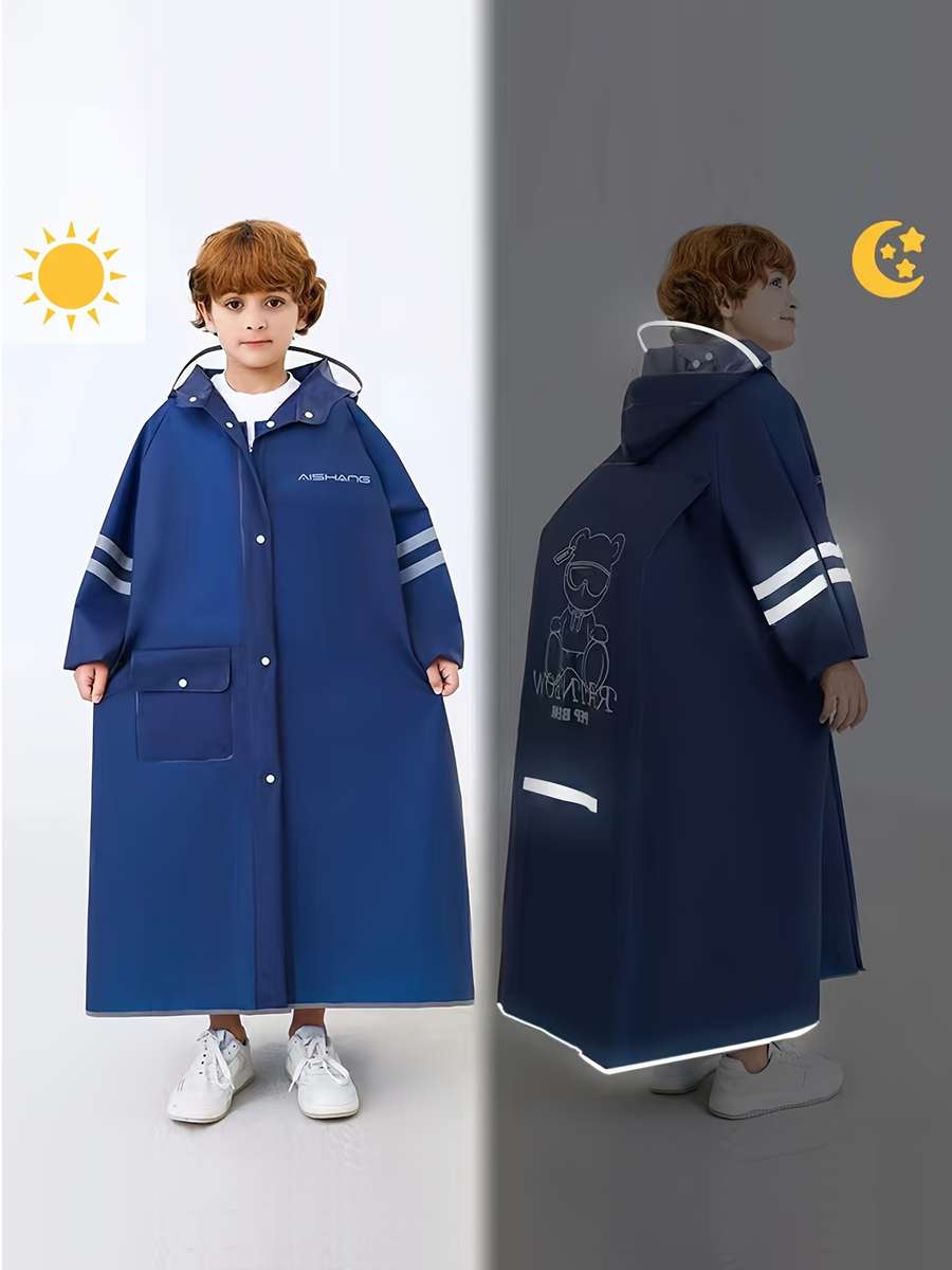 Raincoat Sky Blue Size 910Y