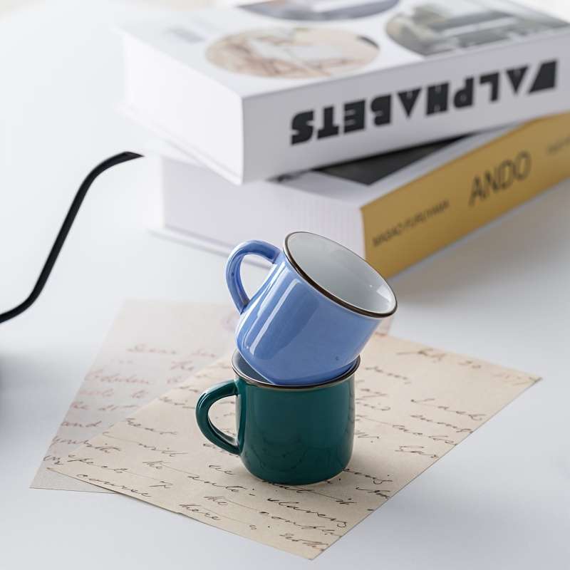 Water Cup Items 6 Piece Mixed Color Coffee Cup  Medium Size