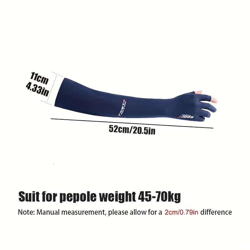Sunscreen Sleeves Items 2 Pair Navy Gray