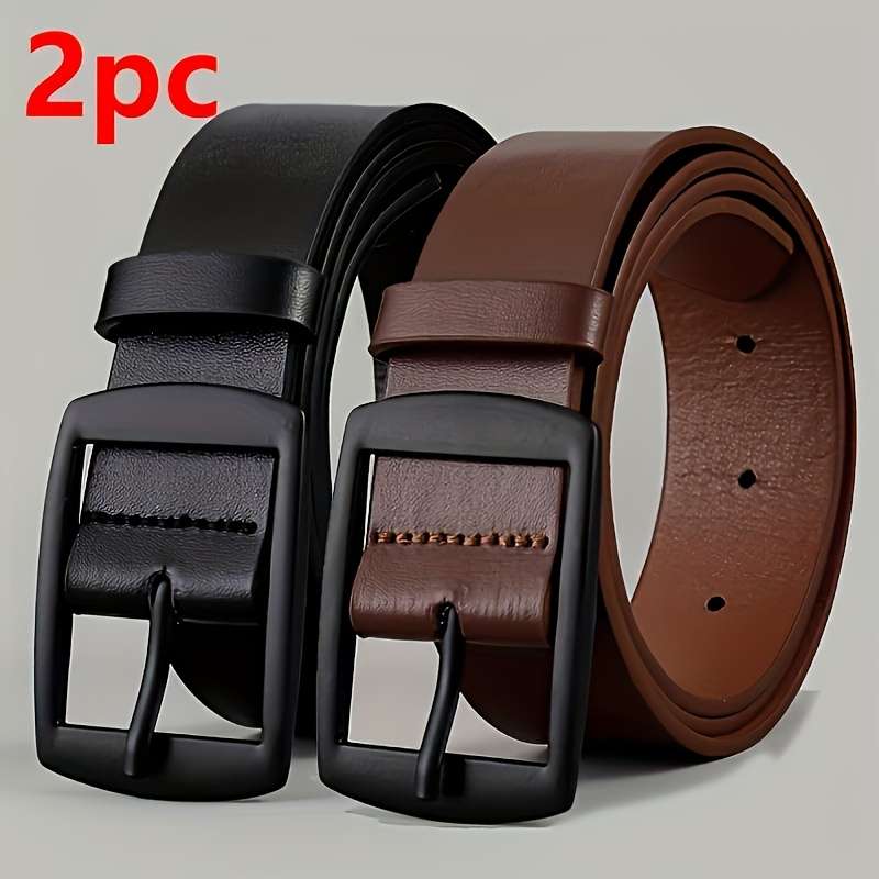 Belt Color 2Pc Black  Brown Size 110Cm