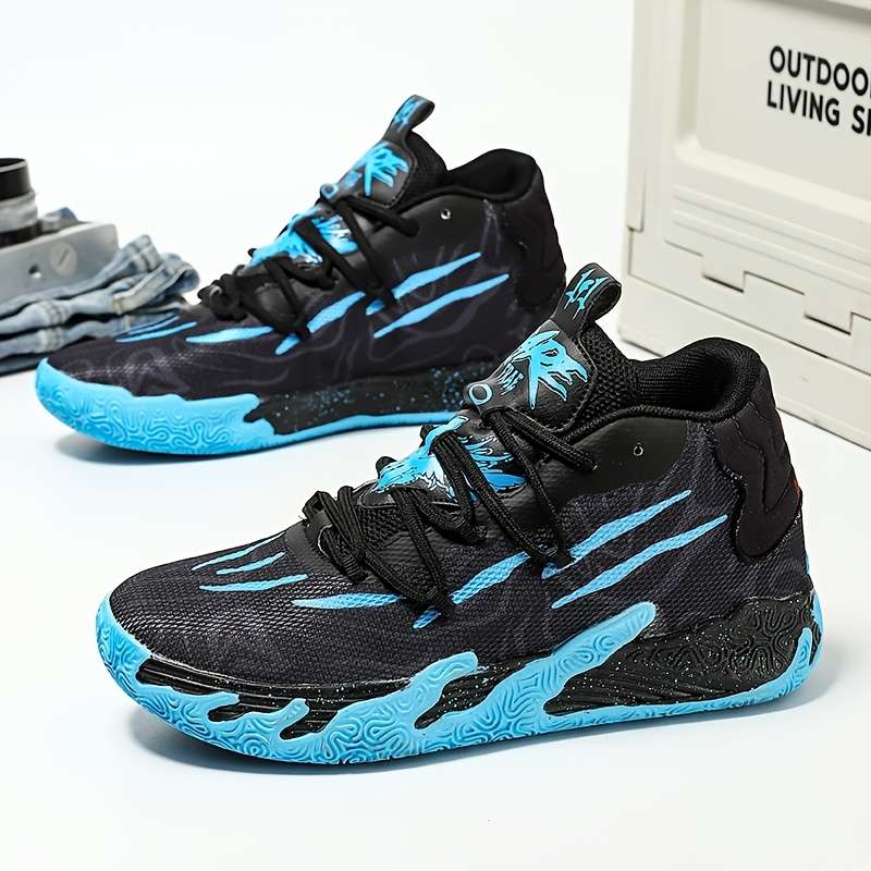 Sneakers Black Blue Size Uk 7.5