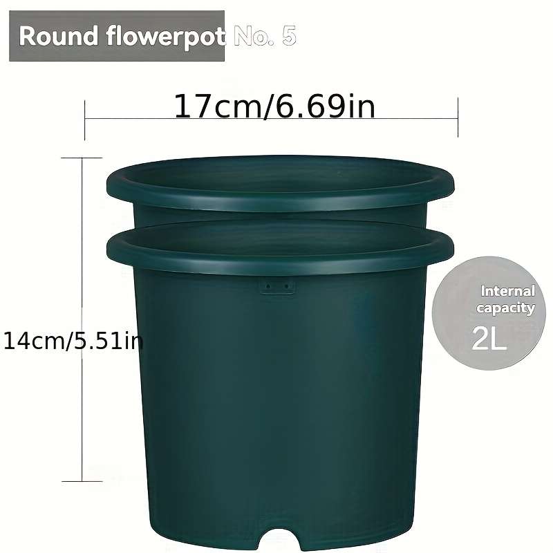Flowerpotmodel No  7  Diameter 23 62 Cmcolor 2Pcs Simple Gray