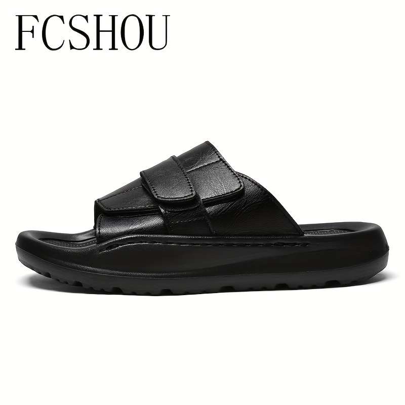 Men Slippers Summer Style Black Size Uk 9.5 To 10