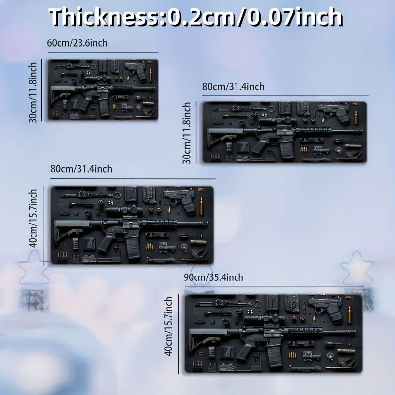 Mouse Pad Size 31.4X11.8Inch