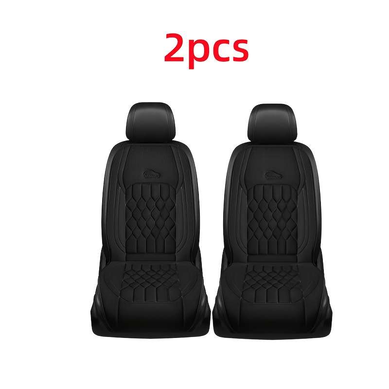 Car Seat Cushion 2Pcs Black