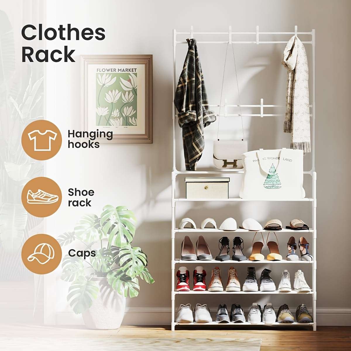 Coat Rack Color White