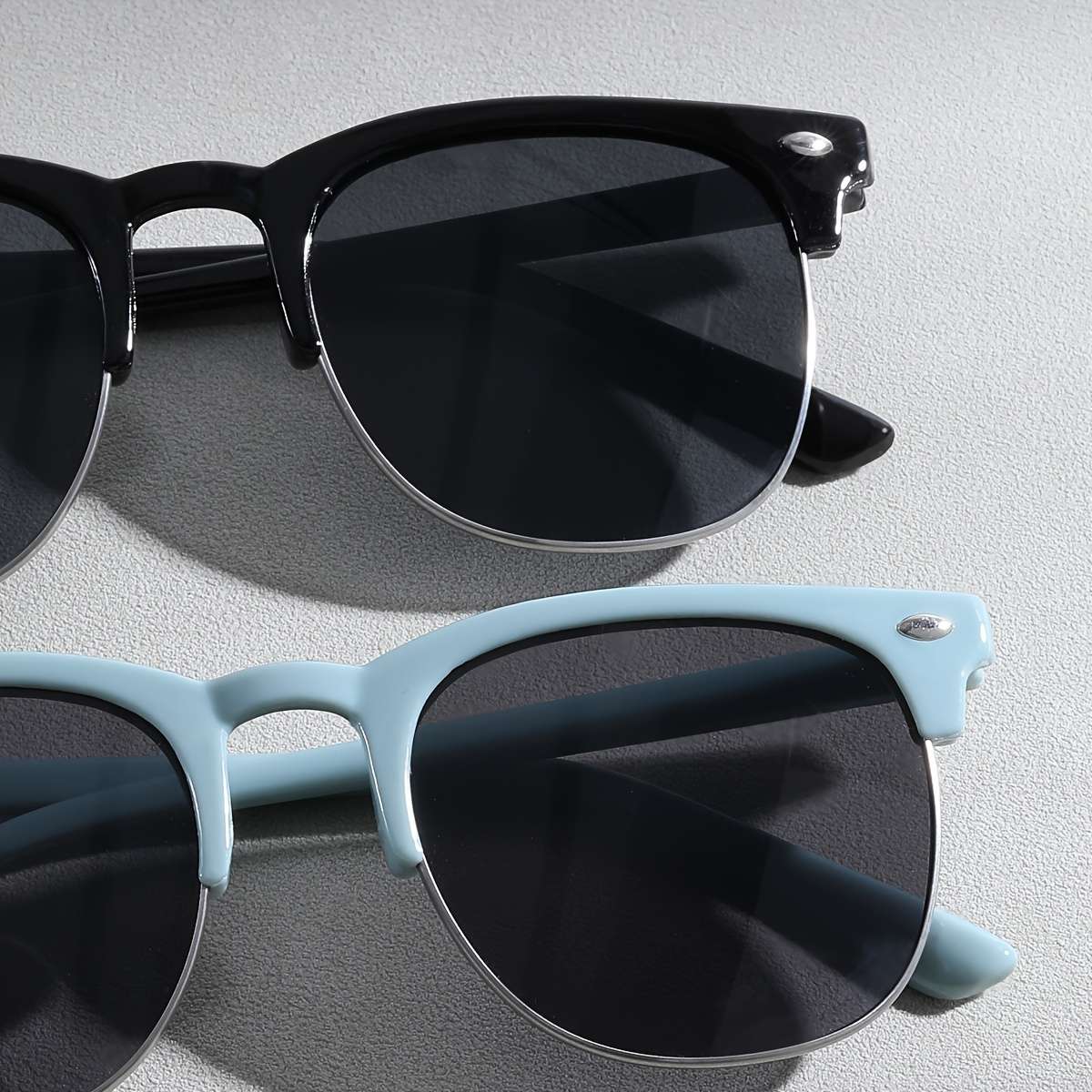 Kids Glasses 2Pcs Color Black Blue