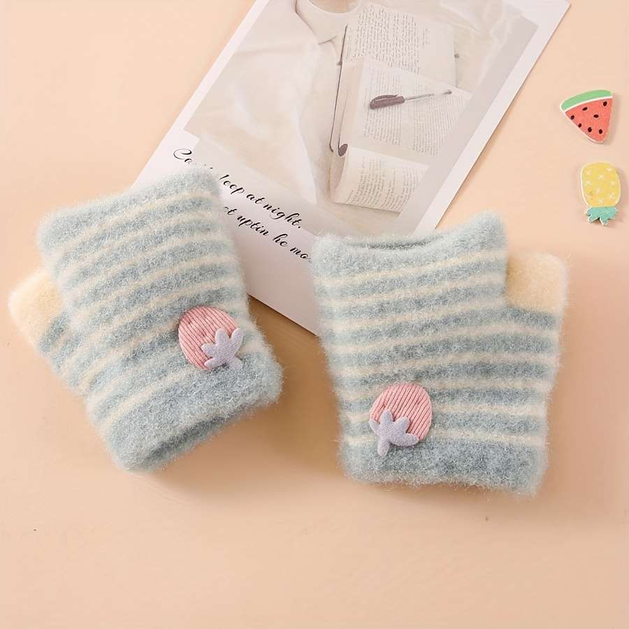 Winter Gloves Color Blue Size 5 To 24 Months