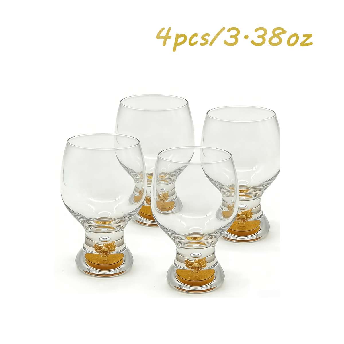 Wedding Supplies Items Mini Crystal Glass Quantity 4Pcs