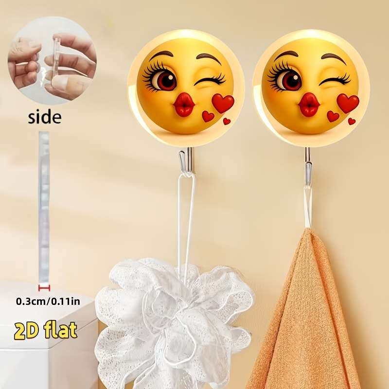 2Dflat 1 Cute Pattern Design Auxiliary Hook Minimalist Style