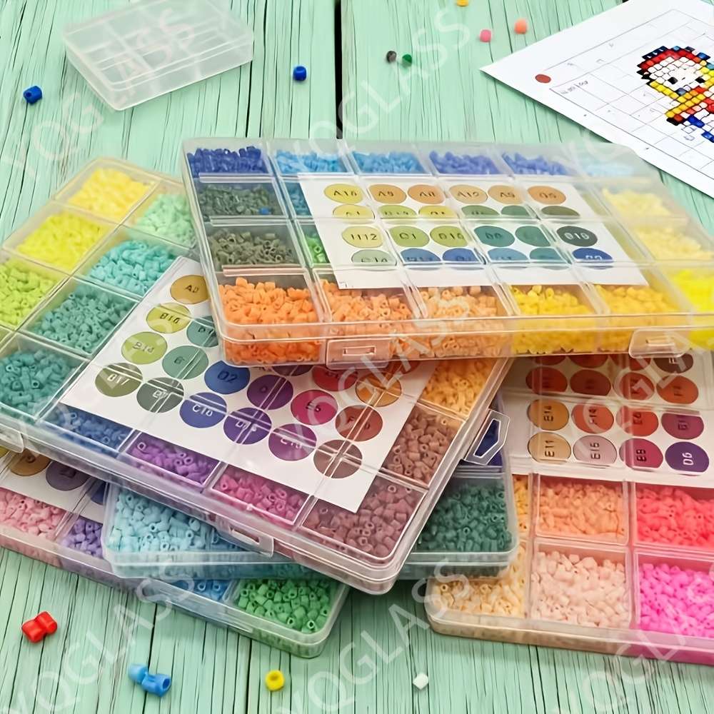 Perler Bead Set 96 Color Bean Paste 48000 Pieces