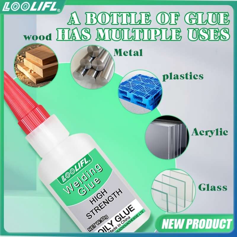 2Pcs Strong Hold Non Toxic Super Glue Quickdry Adhesive For Workshop Tasks Clear