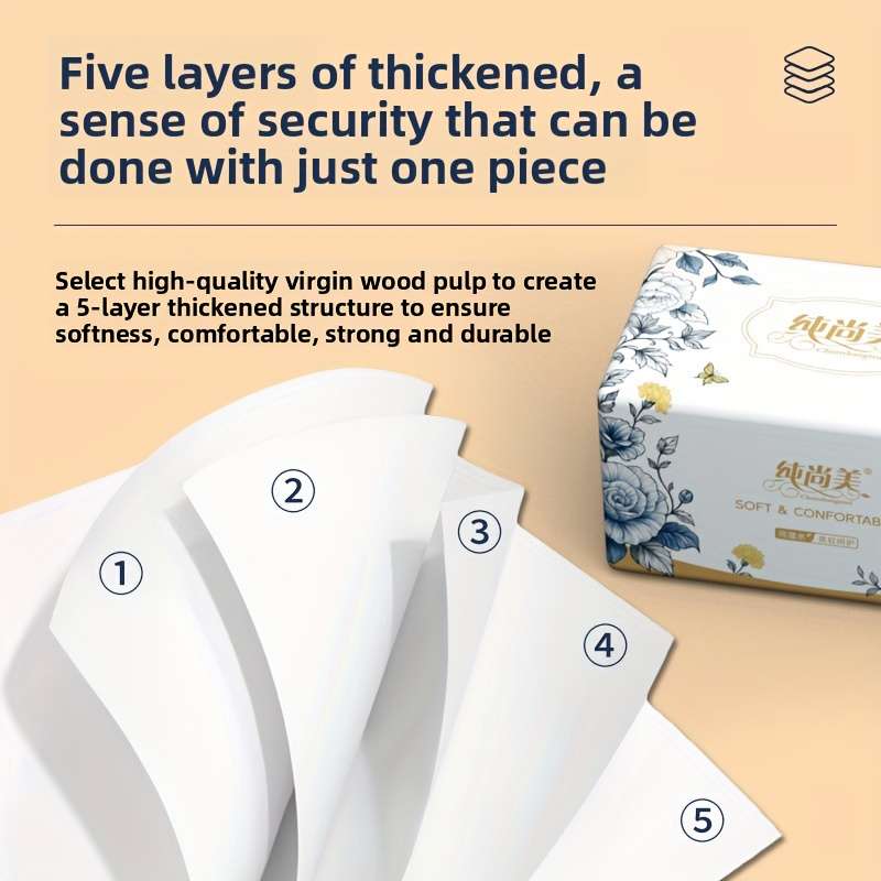 Toilet Paper Color 2 Packs 800 Sheets