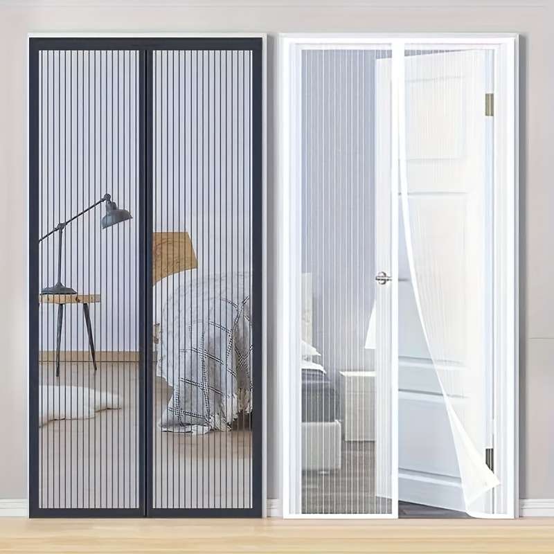 Mosquito Screens For Doors And Windows Black  White  2Pcs