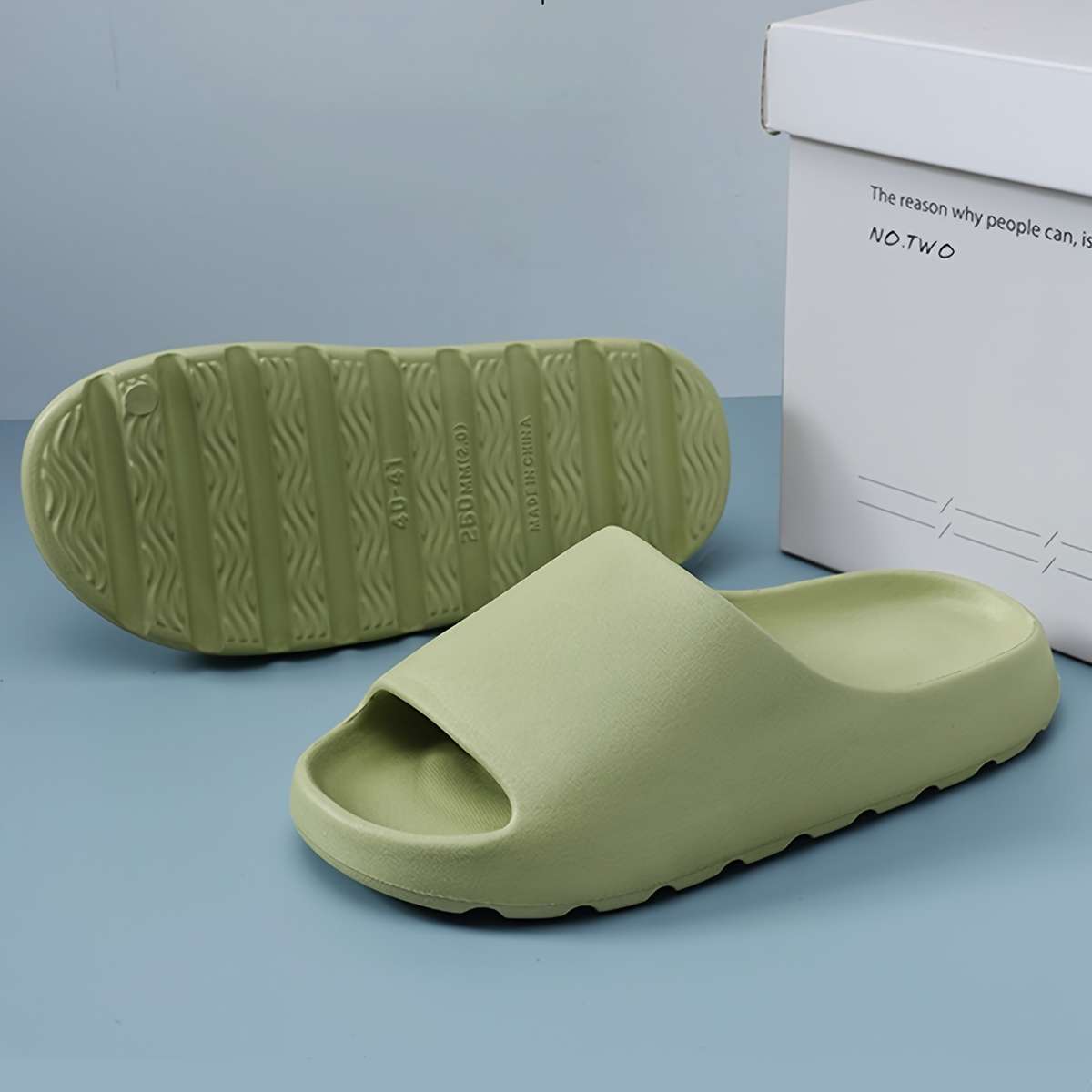 Men Slippers Summer Style Black Size Uk 7.5