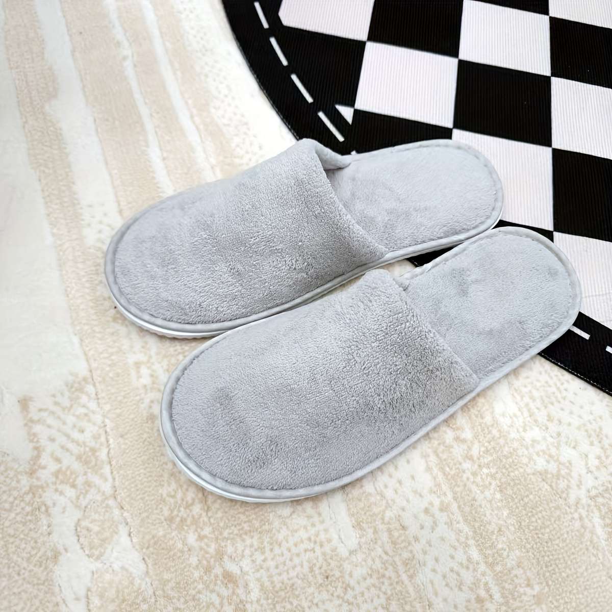 Cotton Slippers Color Grey Sizeuk 9.5