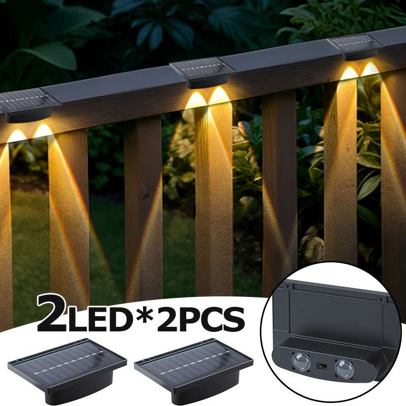 Solar Emergency Lights Items 2Pcs2Led