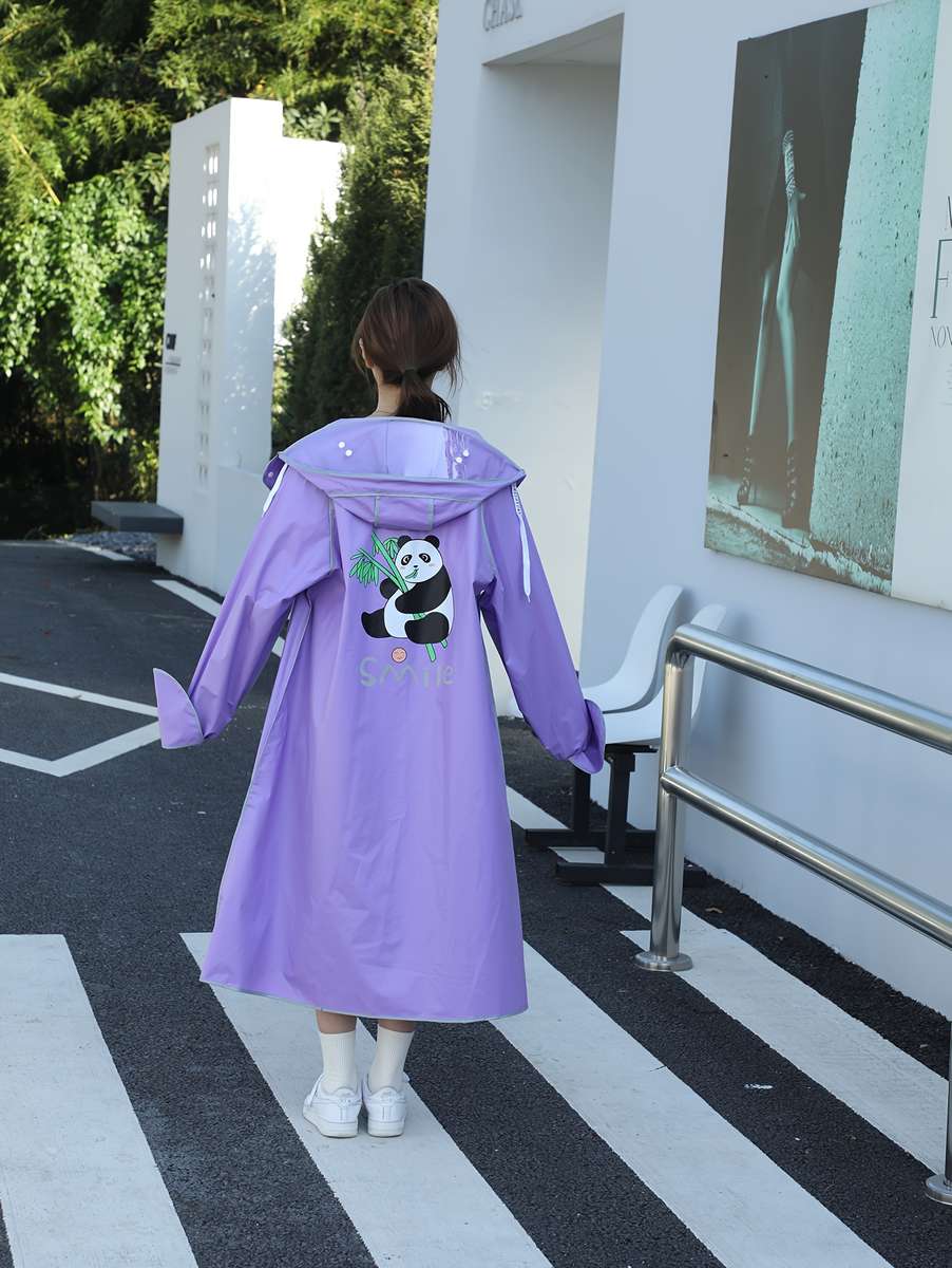 Raincoat Sky Blue Size Asian L