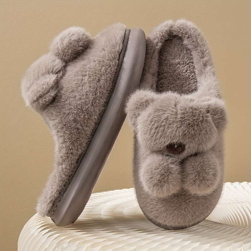 Cotton Slippers Color Bean Paste Color Sizeuk 7.5-8