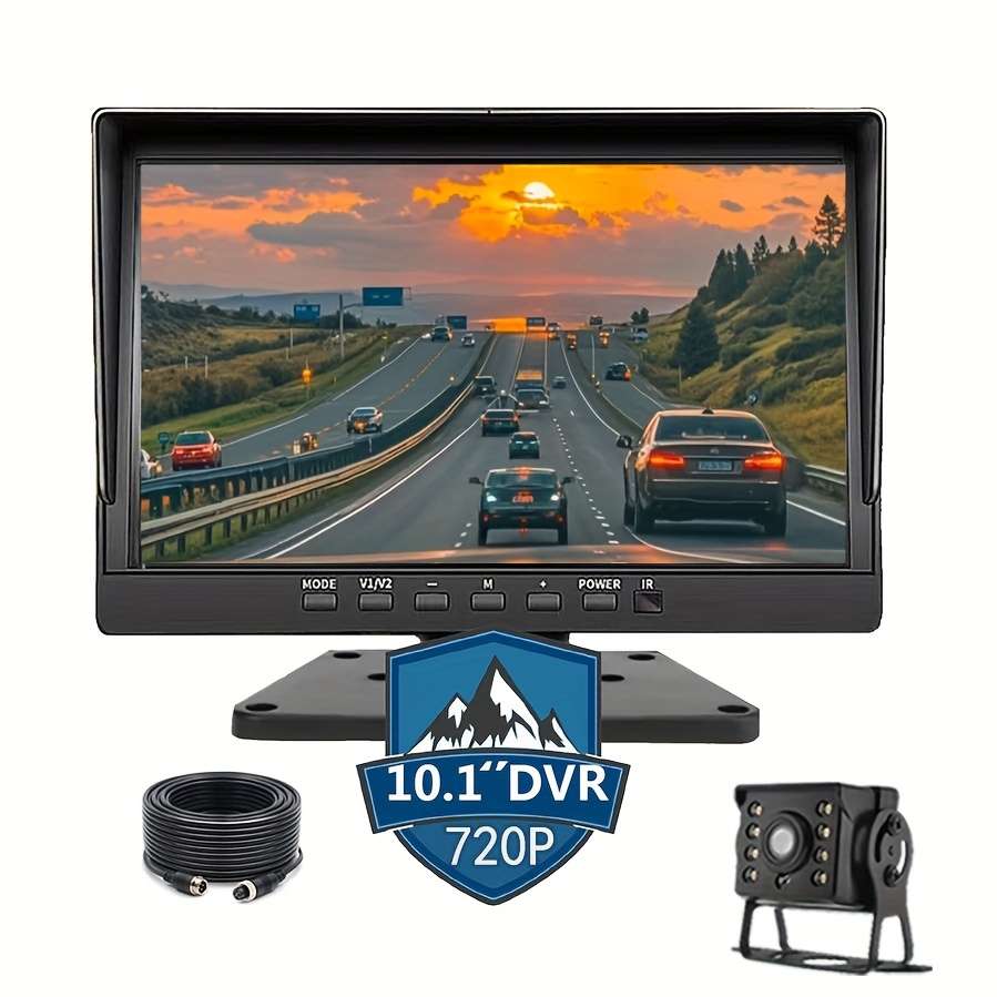 Dashcam Model 10.1 Inch U Shaped Display   8 Light Camera*4   15M Cable   5M Cable*3