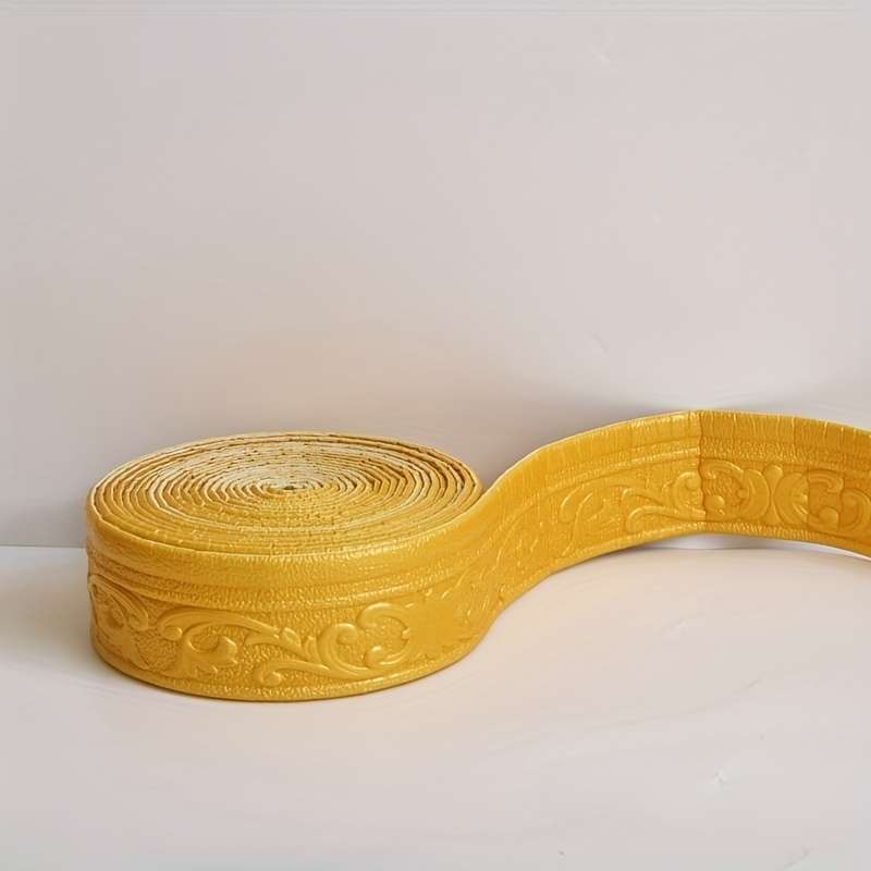 Skirting Board Extra Long Carved Waistline Golden 5 Meters