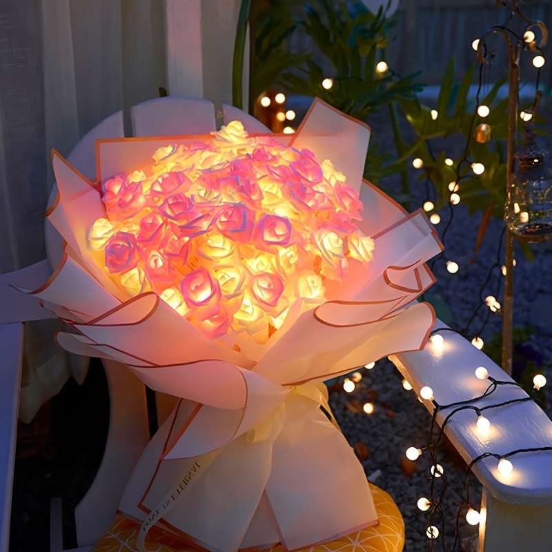 Christmas Lights Pink And White Quantity 10 Leds