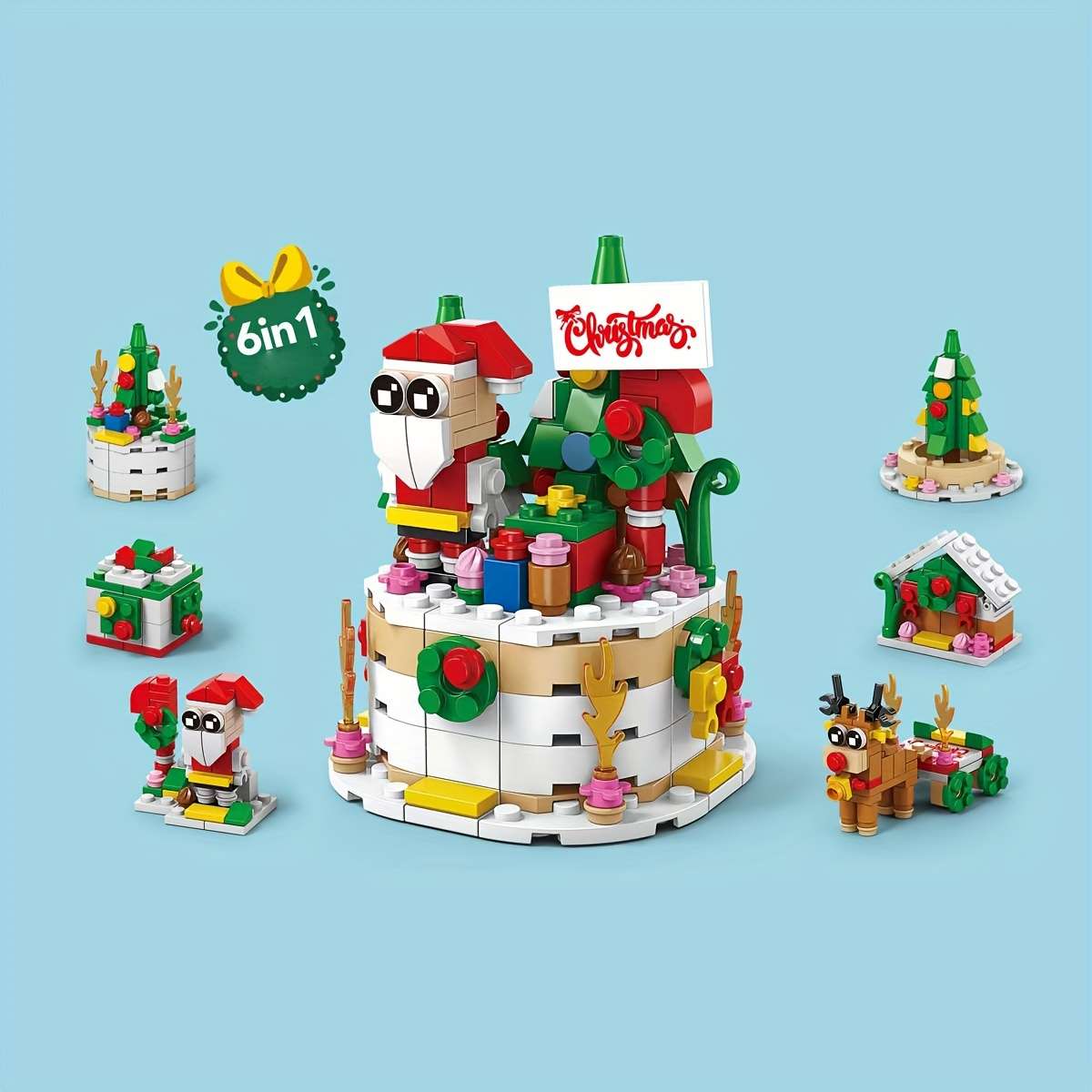 Building Toy Architectural Model Toy Set Style Christmas Gingerbread House