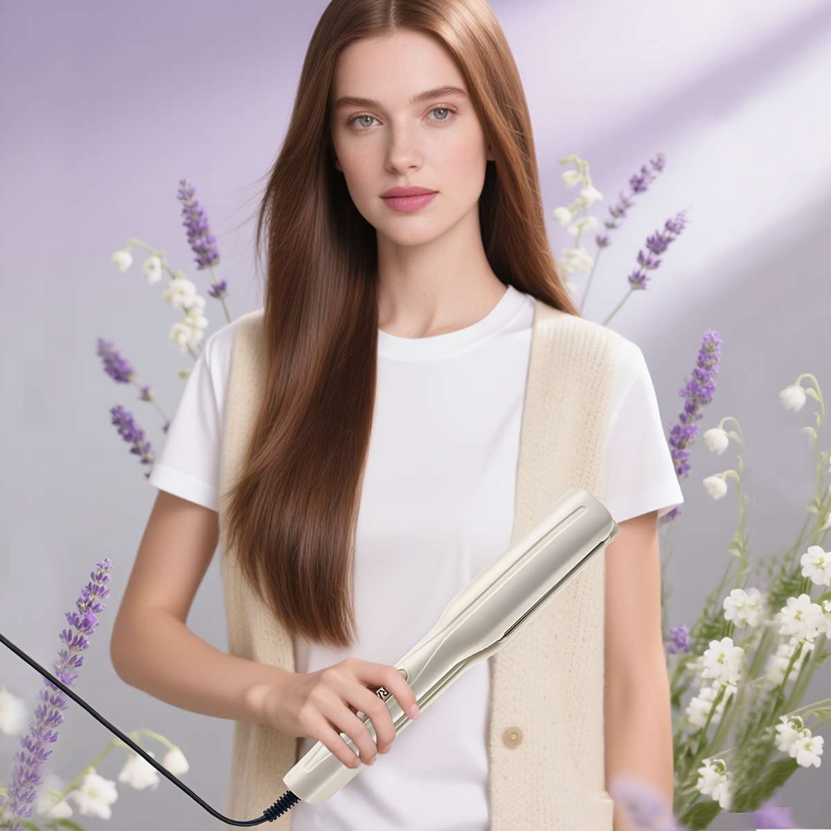 Curling Iron Color White