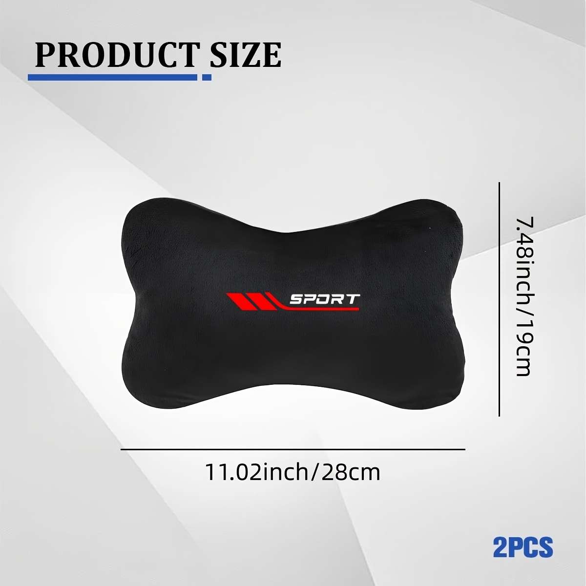 Car Seat Cushion 2 Pack  Black