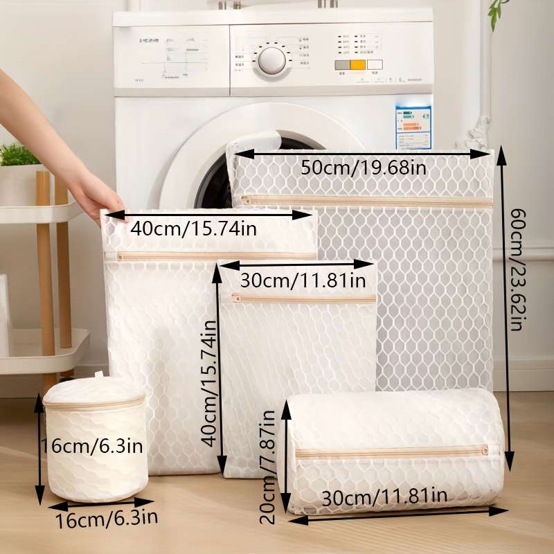 Laundry Bags Color Offwhite 5Piece Set