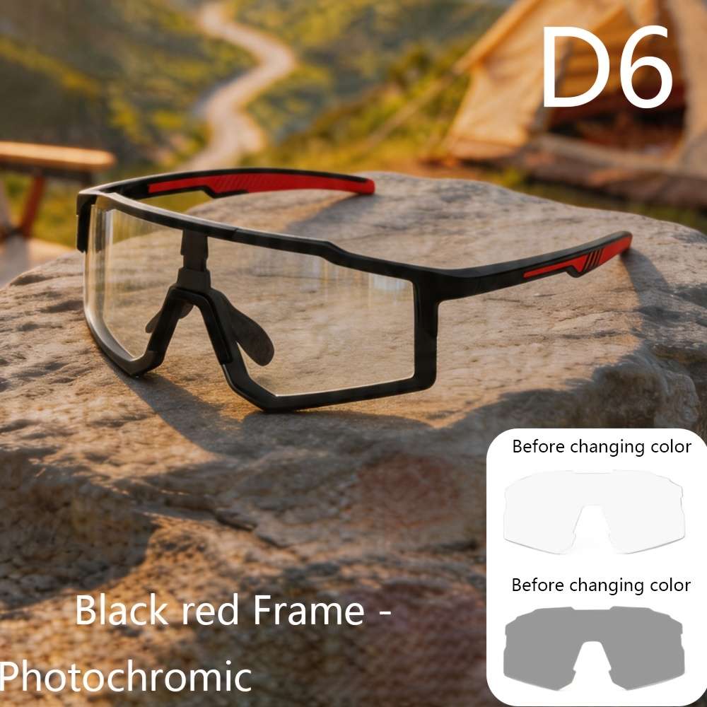 Cycling Glasses Color White  Photochromic Grey