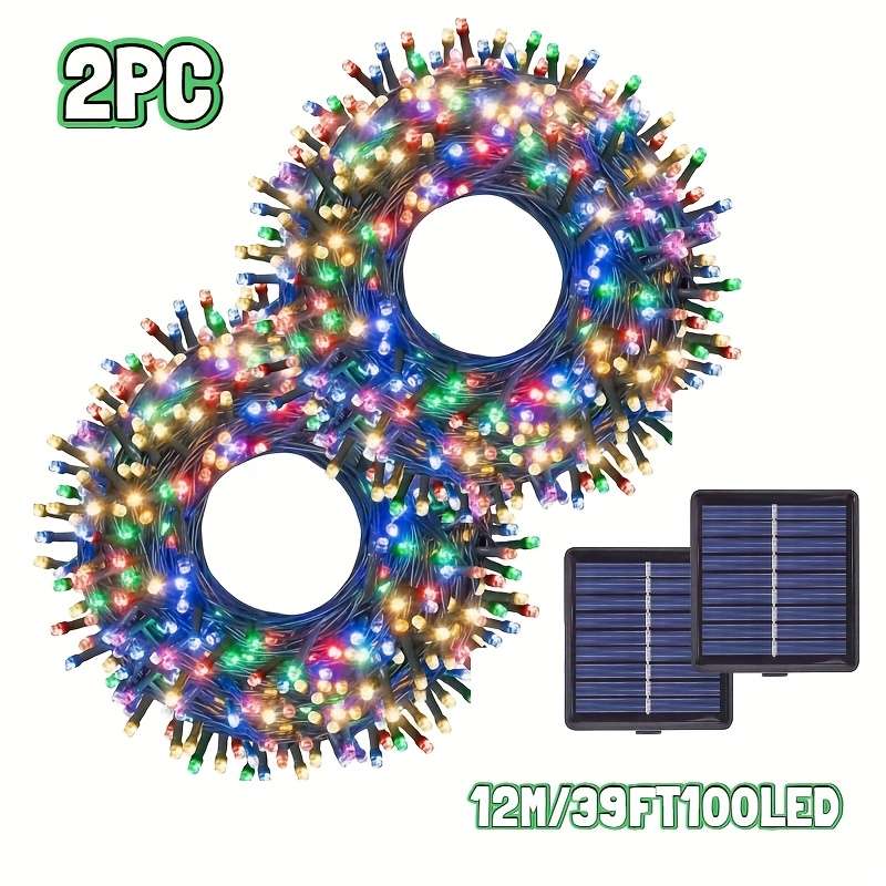 2Pc Powe String Lights 12M Red