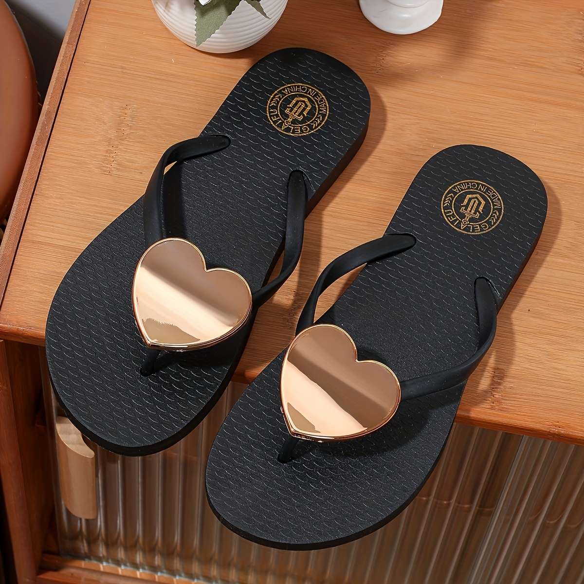 Ladies Summer Flip Flops Deep Red Uk 5