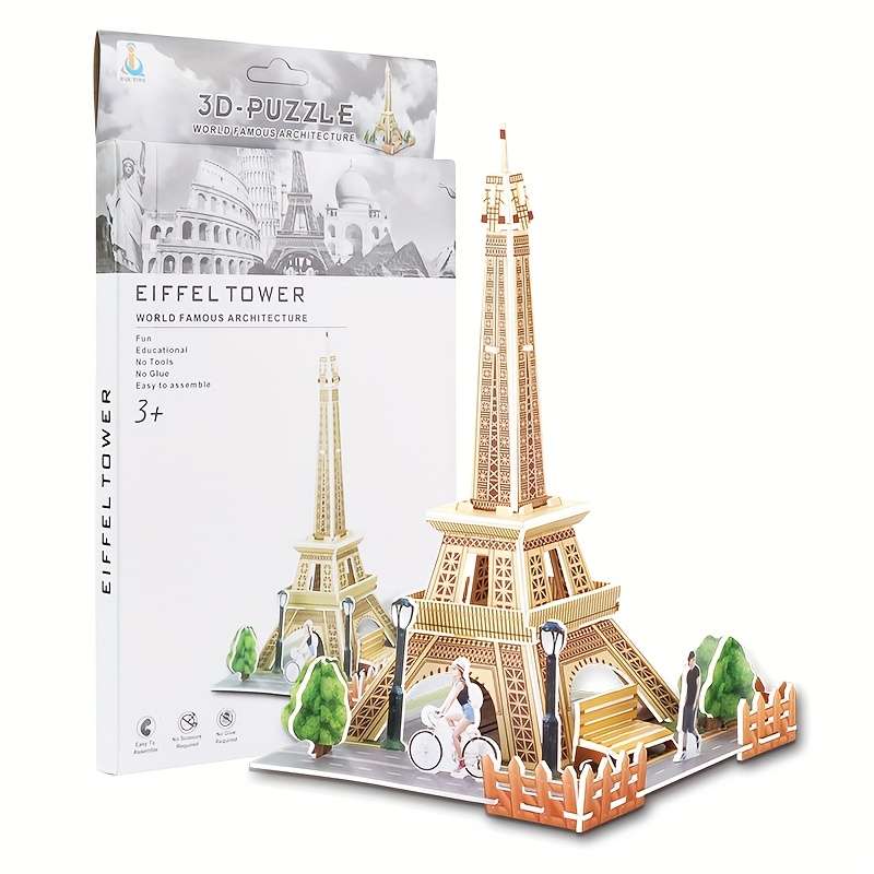 Building Toy Architectural Model Toy Set Model Iffel Tower 168 D25