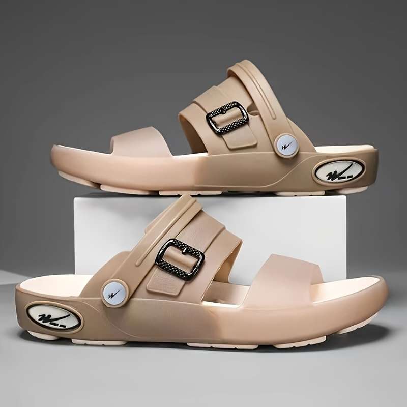 Men Slippers Summer Style Brownness Size Uk 7