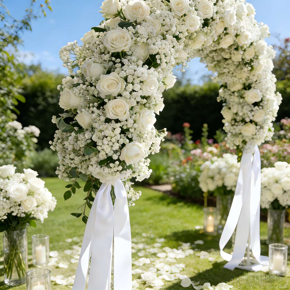 Wedding Supplies Style 5 Roses  20 Baby'S Breath