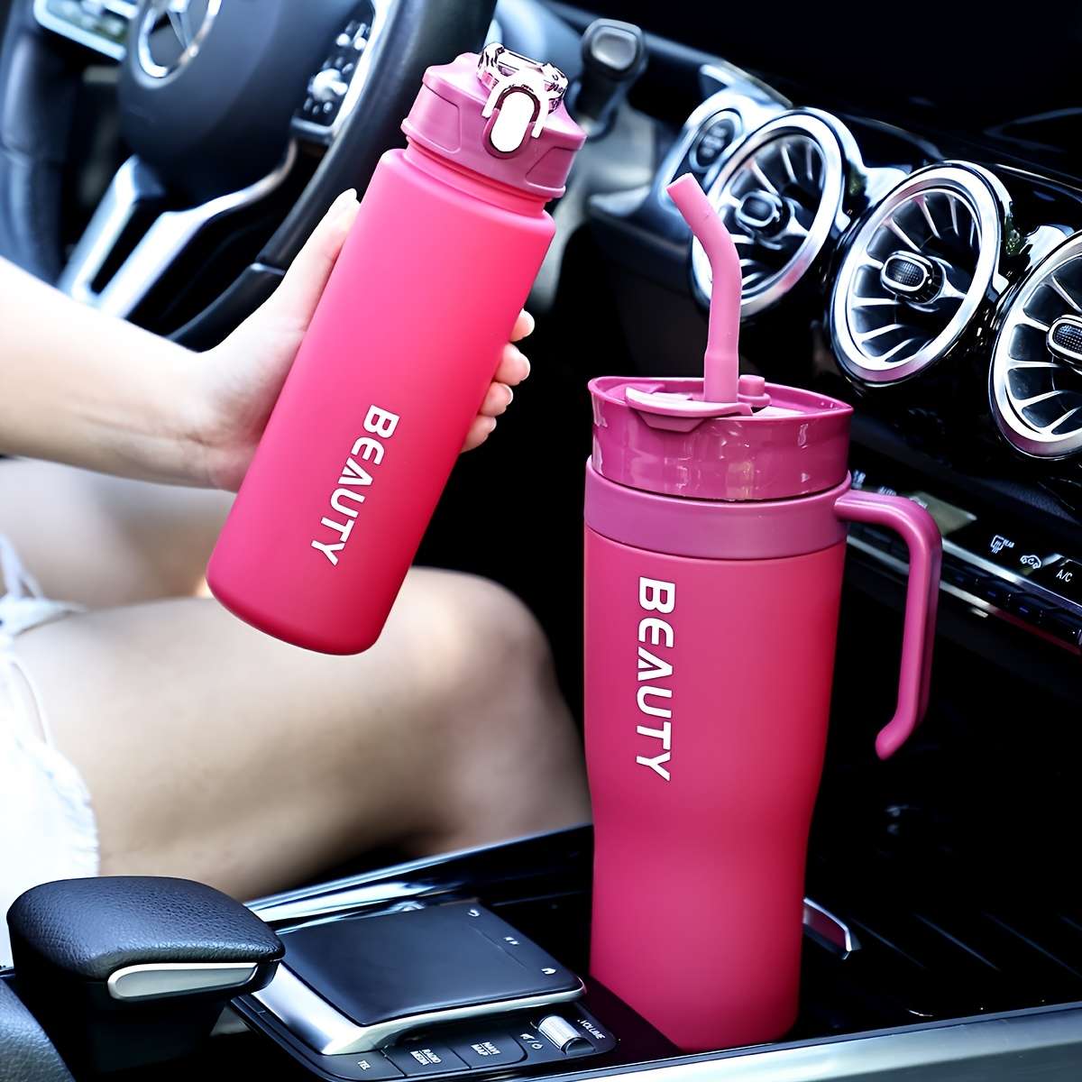 Water Cup Color Deep Red 600Ml