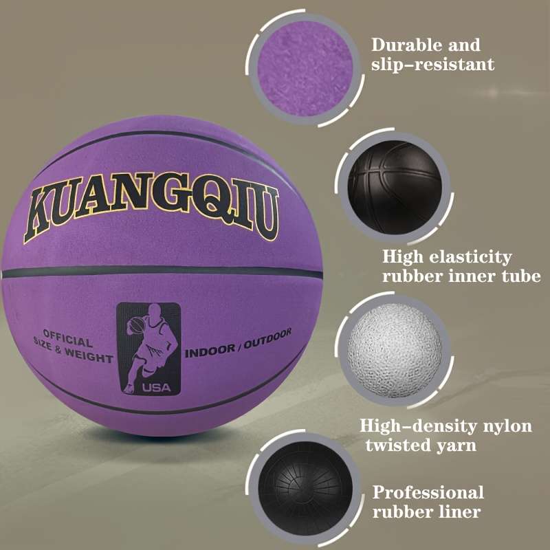 Basketball Color Purple No 7 Ball