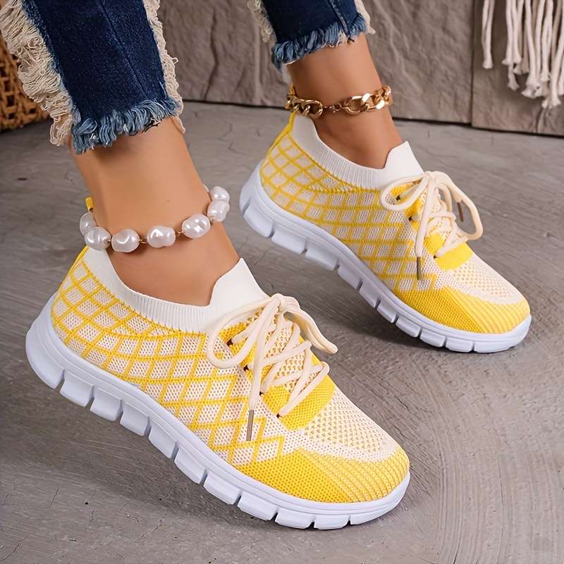 Women S Sneakers Color Yellow Sizeuk 5