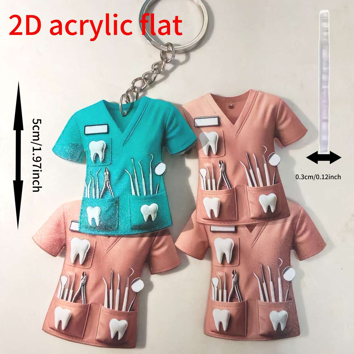 Keychain Ornament Color Blue