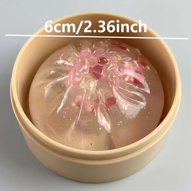 Squeezable Toys Style Crystal Steamed Buns Lid Steamer Items 6 Colors Random Shipment