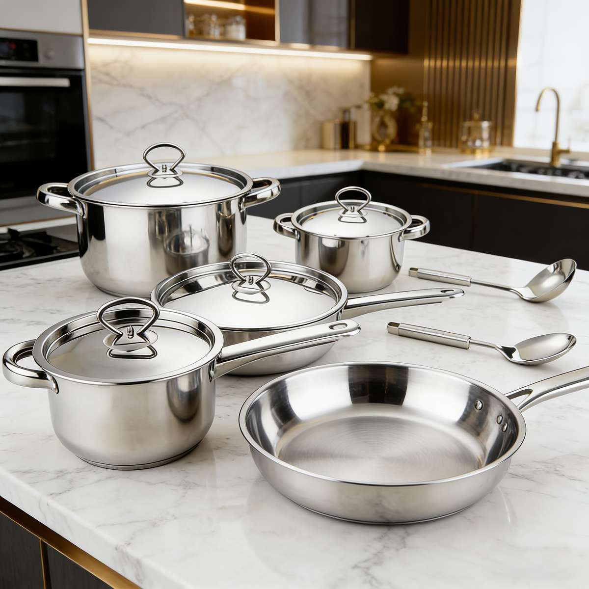 Cookware Pot Color Silvery