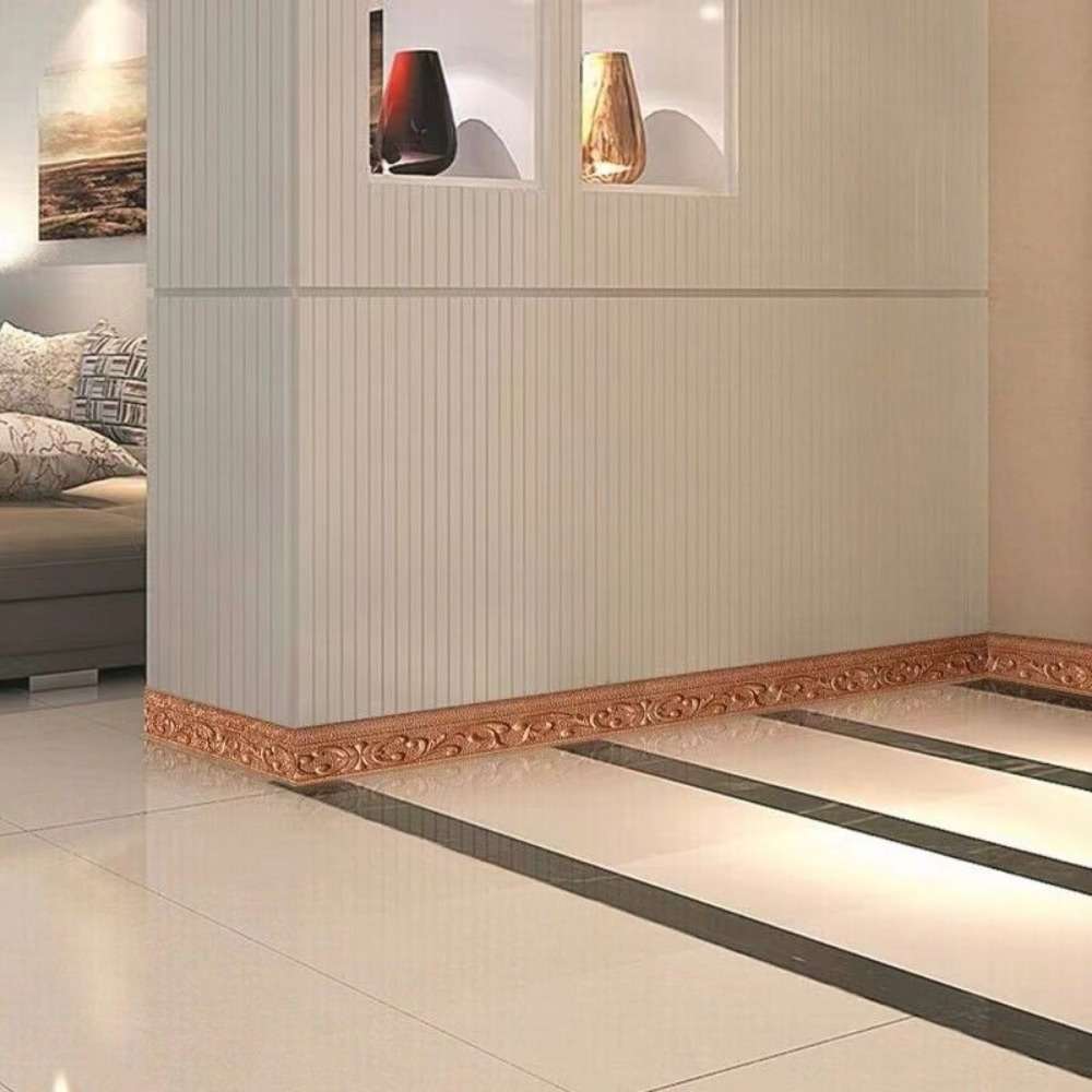 Skirting Board Gray Size Length9.2M X Width7.8Cm