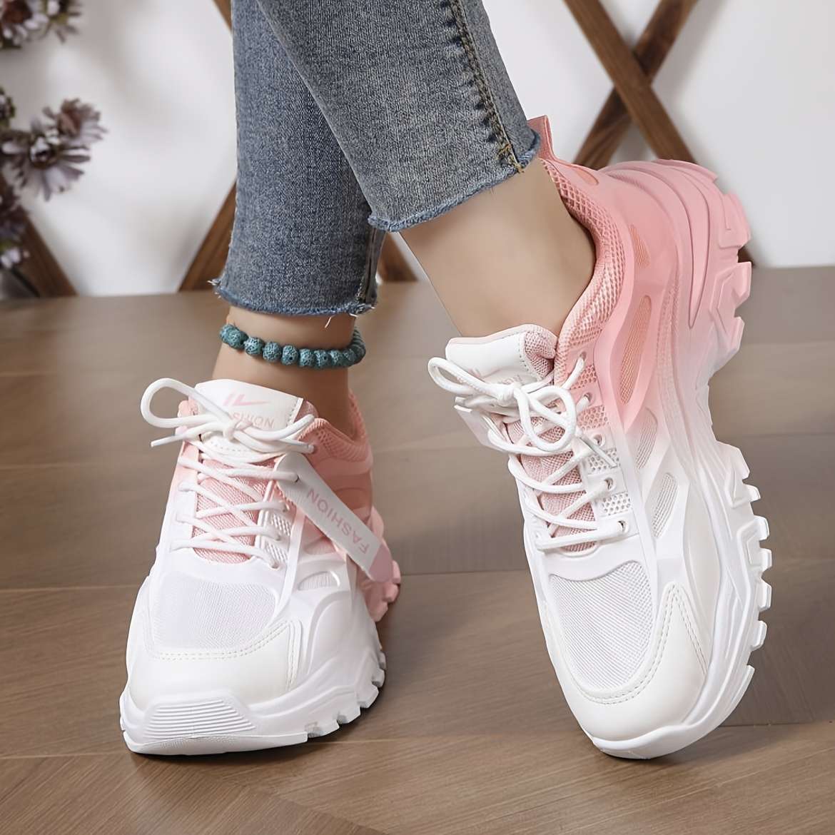 Women S Sneakers Color Pink Color Sizeuk 3.5