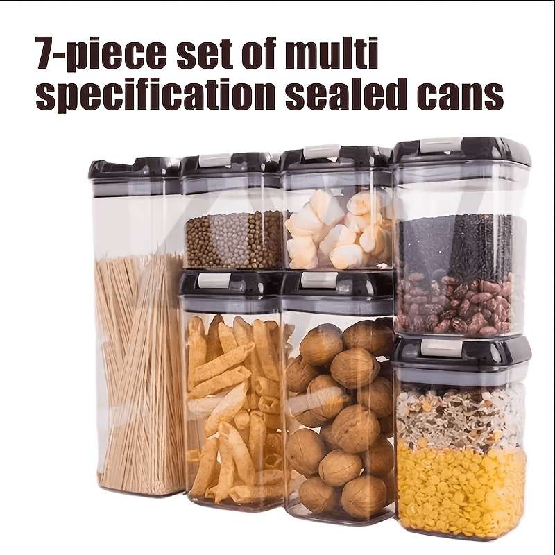 Sealed Jar Color Black 7Piece Set