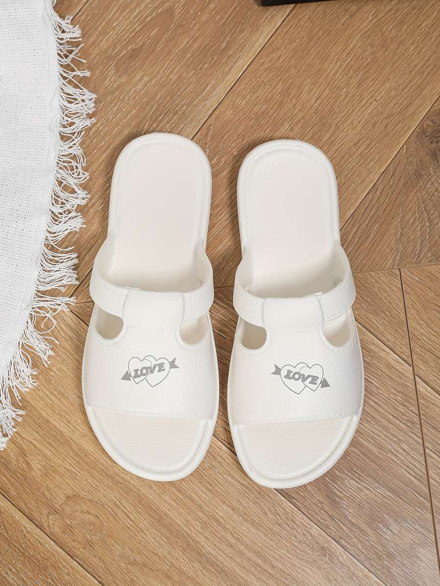 Ladies Summer Flip Flops White Uk 7.5-8